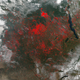 Fires burning and the resulting smoke in central Africa on June 27, 2017. Image: NASA Goddard Space Flight Center / Flickr